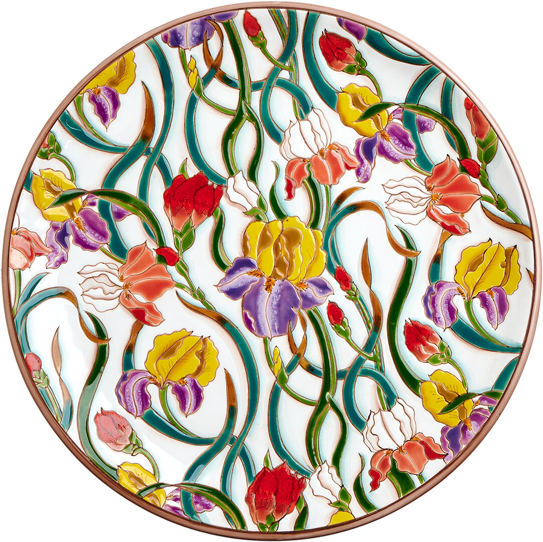 Тарелка Паттерн Ирисы