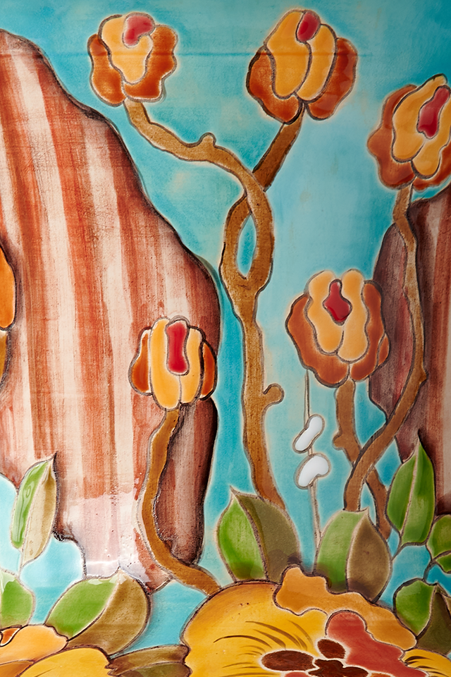 Ваза «Лоскутная Лютики»