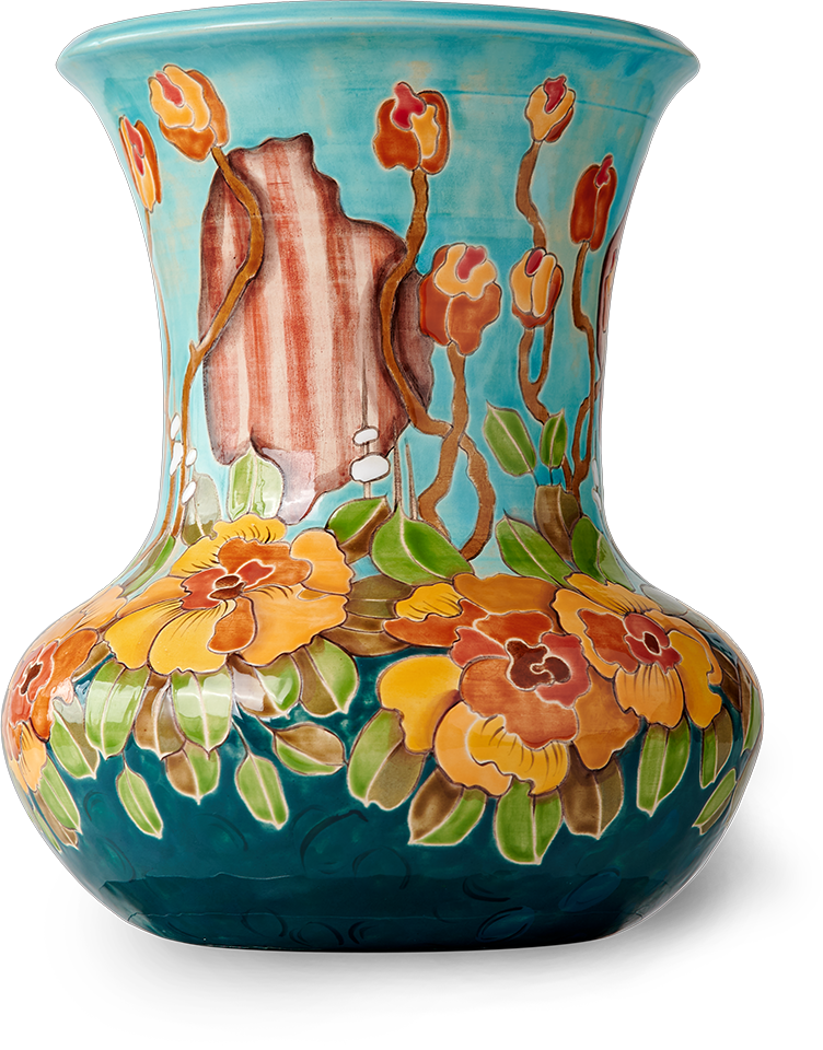 Ваза «Лоскутная Лютики»