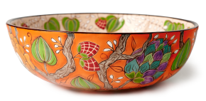 Салатник Тропики на оранжевом