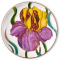 Тарелка Паттерн Ирисы
