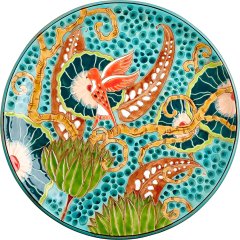 Тарелка Тропики с птицей