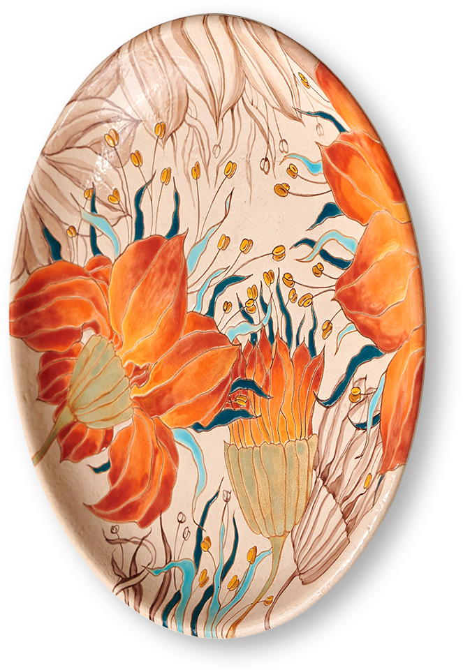 Тарелка Огнецвет