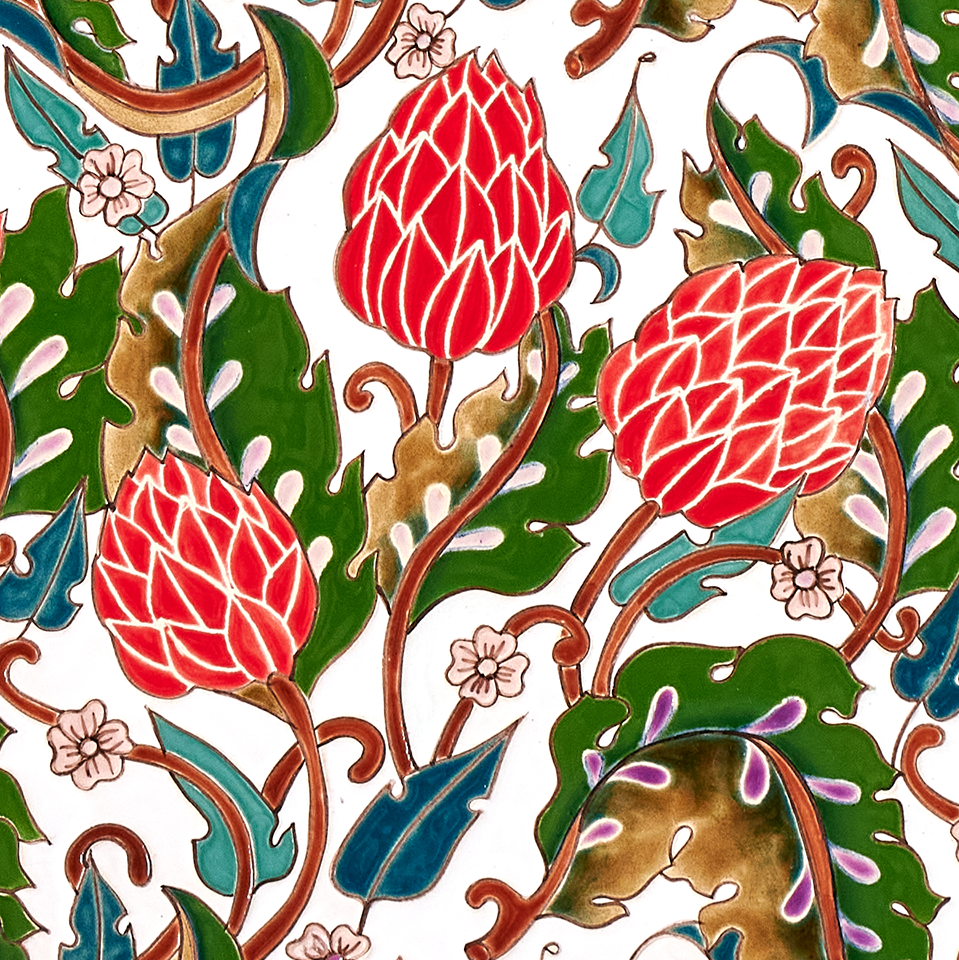 Тарелка Паттерн с золотом