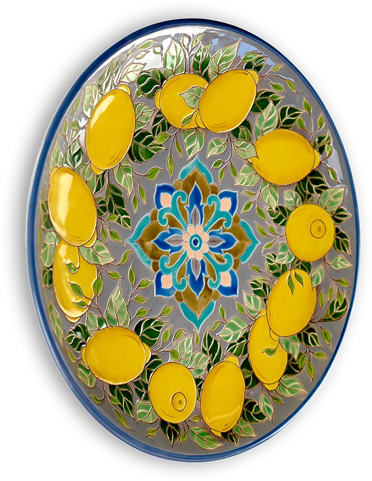 Тарелка Лимоны 10