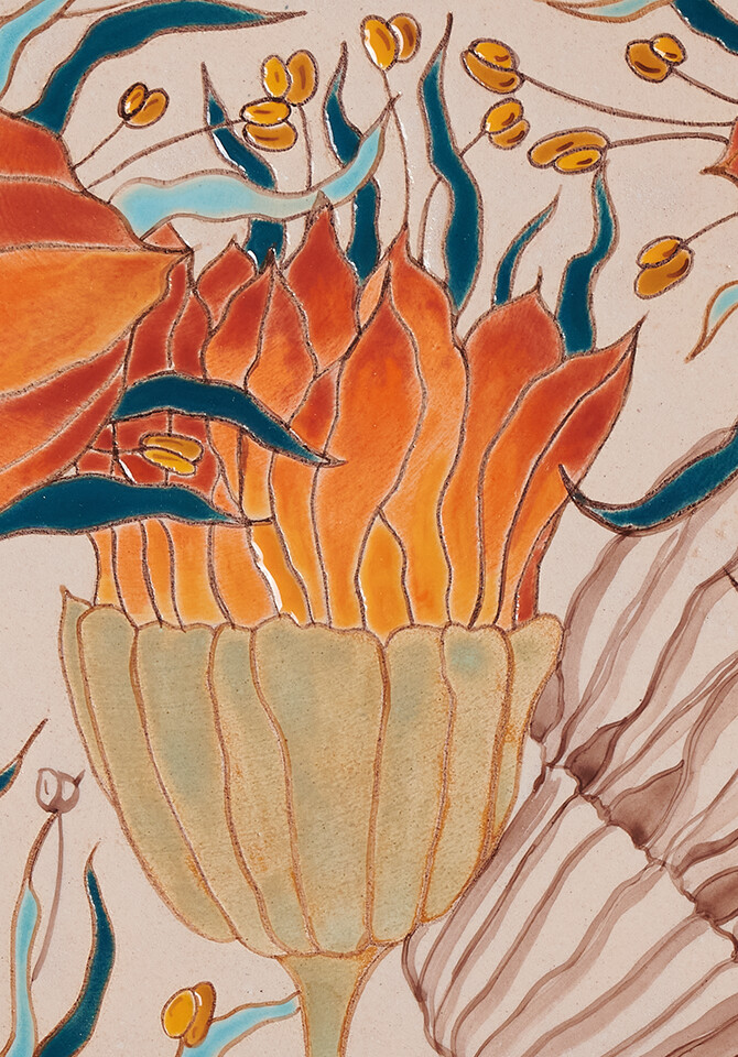 Тарелка Огнецвет