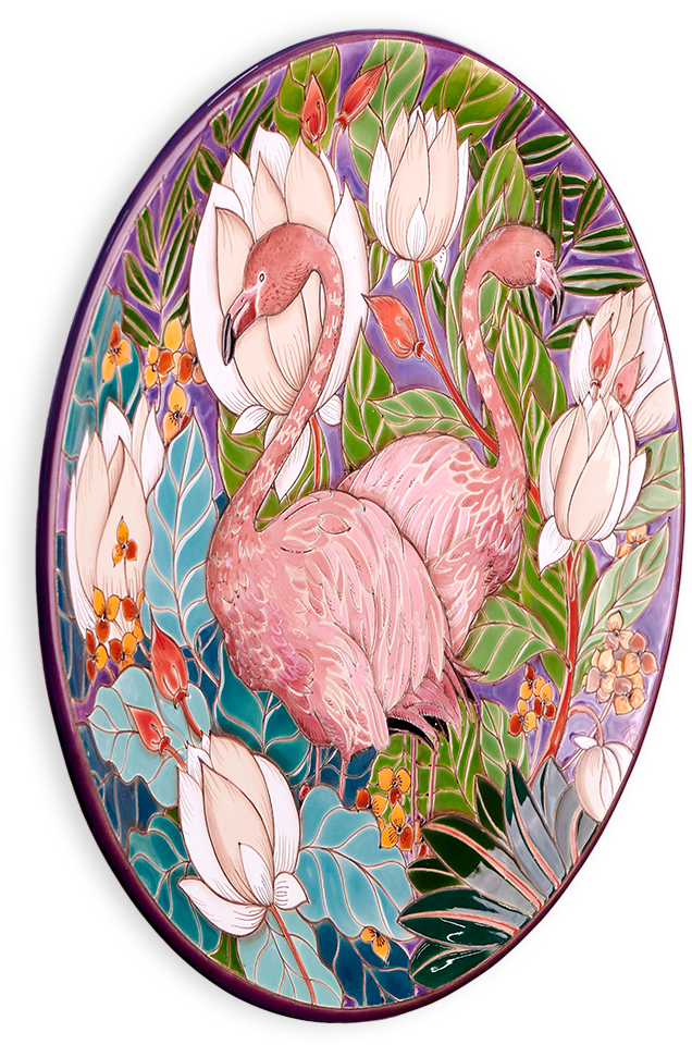 Тарелка Фламинго