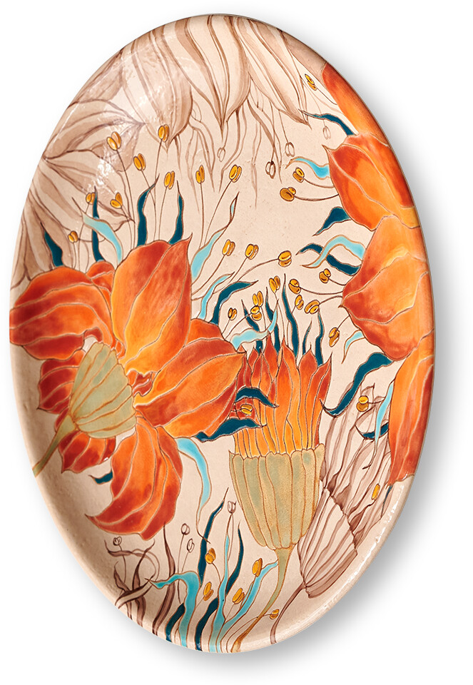 Тарелка Огнецвет