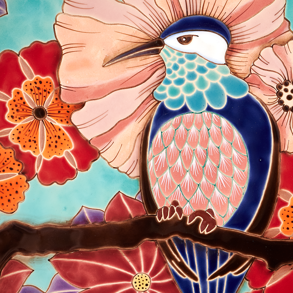 Тарелка Птица на ветке