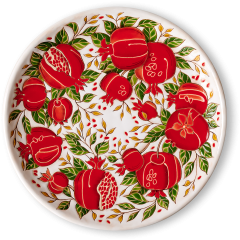 Тарелка Гранаты на белом