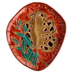 Тарелка Бамбук и монстера