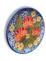 Тарелка Цветы в полоску