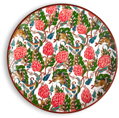 Тарелка Паттерн с золотом