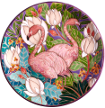 Тарелка Фламинго