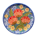 Тарелка Цветы в полоску