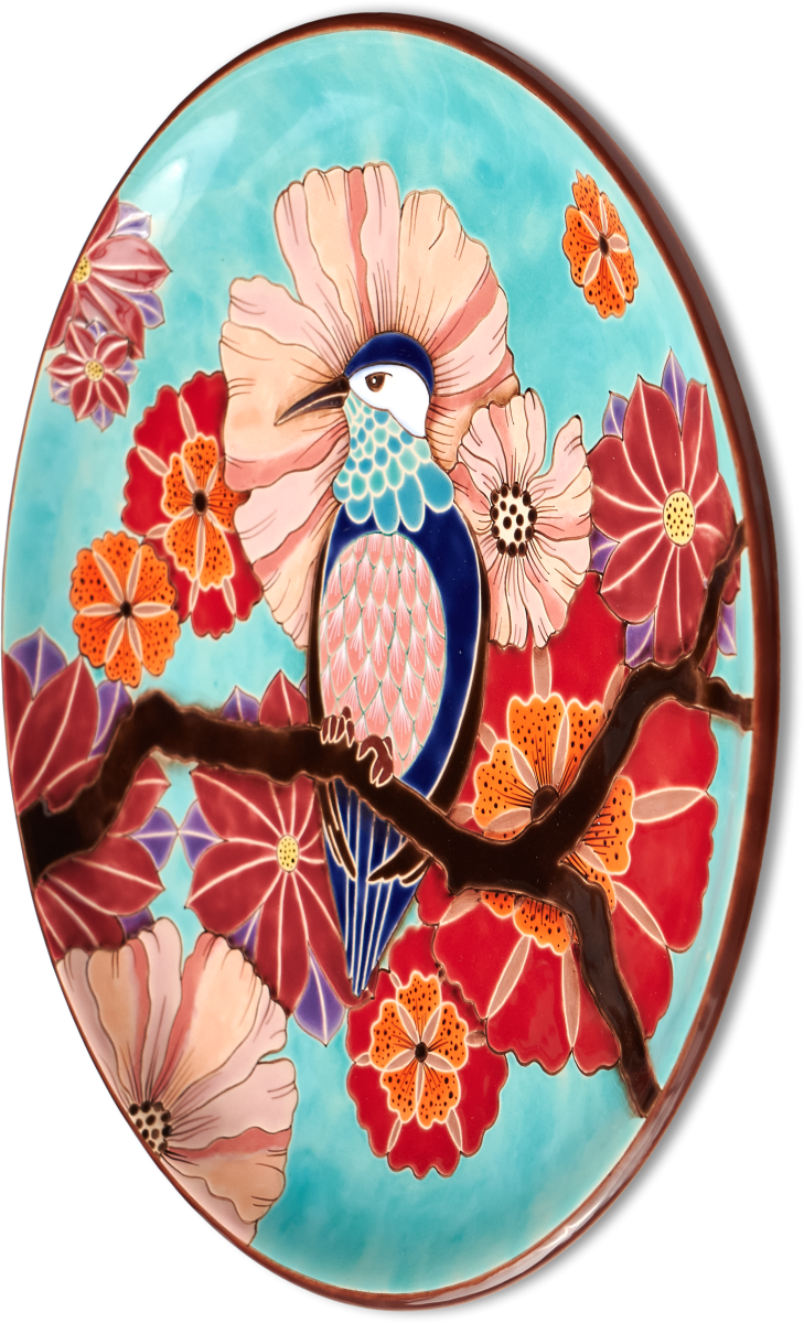 Тарелка Птица на ветке