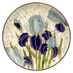 Тарелка Ирис на белом
