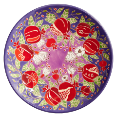Тарелка Гранаты на фиолетовом