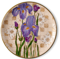 Тарелка Лоскутная Ирисы
