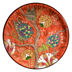 Тарелка Тропики на оранжевом